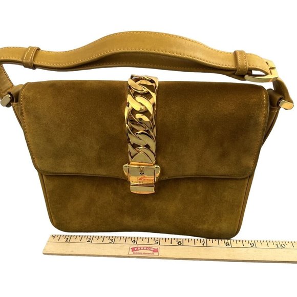 Gucci yellow leather & suede 1975 Sylvie bag in original box - Picture 7 of 13